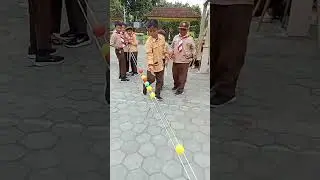 Pramuka Bermain Tali Bola 