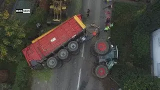 Steckborn TG: Traktor samt Anhänger umgekippt - 16-jähriger Lenker unverletzt