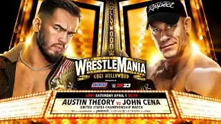 AUSTIN THEORY VS JOHN CENA - UNITED STATES CHAMPIONSHIP MATCH || WRESTLEMANIA 39