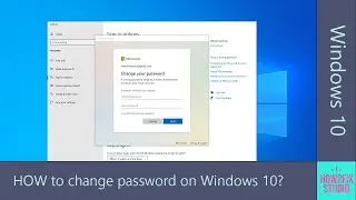 How to change password on Windows 10?