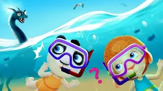 Big Scary Monster Underwater | Kids Swim Away & Don't Be Adraid Children | Cartoon for Kids