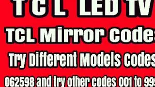 TCL Mirror Image / Up side down/ Flip Image Solution