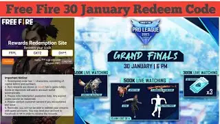 FFPL 500k Live Watching Redeem Code | Free Fire Blue Crystal Token Redeem Code | 30 Jan Redeem Code