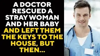 A doctor rescued a stray woman and her baby and left them the keys to the house, but then...