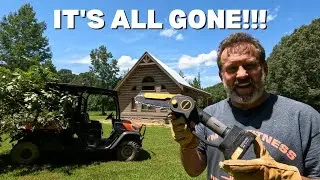 Battery Powered Chainsaw REVIEW | Small but MIGHTY | Clearing Limbs for Food Plot and Mowing