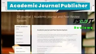 Academic Journal and Peer Review System | Paid Projects | Tamil | F5Craft - Web Development Company