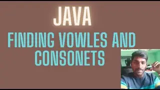 Finding Vowels and Consonants using JAVA language @coderscoding