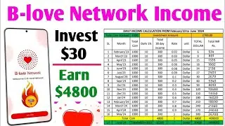 BLove Network invest $30 Earn $4800 Full Explain ! BLove Network par Earn kaise kare ! How to earn