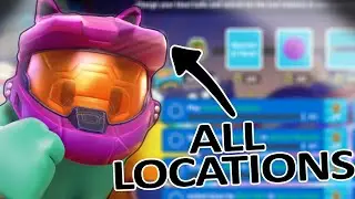 ALL Lost Helmet Locations! - Fall Guys Halo Crossover - Spartan Showdown Event