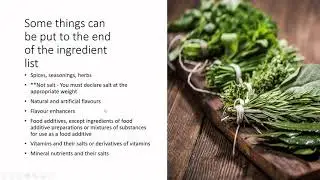 Let's Learn Food Science - Ingredient declarations on food packages