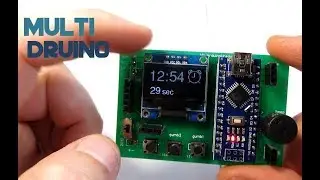 Multidruino - multimeter, game console, calculator. clock and much more