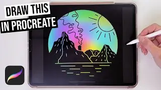 Easy Procreate Drawing for Beginners step by step tutorial