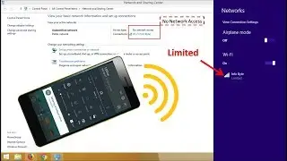 Limited Access | No Internet | Mobile Hotspot | Windows 8.1