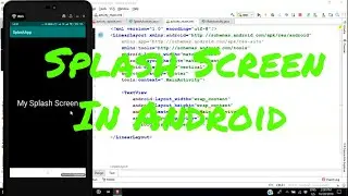 How to create a simple Welcome Screen (Splash Screen ) in Android Studio 3.2.1