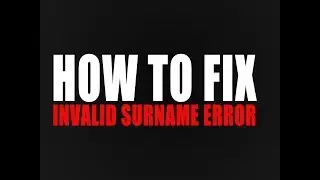 How to fix Invalid Surname Error - Income Tax India e-filing