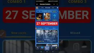 Hamster Kombat Game Dev Daily Combo | 27 September Hamster Kombat Daily Combo | Hamster Daily Combo