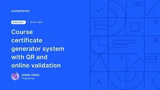 Scriptcase - Course certificate generator system with QR and online validation 1/3