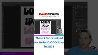 These 5 Fonts Helped Me Sell 10,000 Text-Only Shirts in 2022 