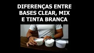 Diferenças entre Base Clear, Mix e Tinta Branca