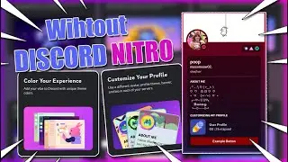 Nitro Profile Customization For FREE (Tutorial)
