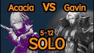 Snowbreak Acacia (Redacted) Solo vs Gavin (5-12 BOSS) no skill/burst, no hit