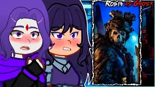 🇺🇸/🇪🇸/🇧🇷 Teen Titans Go React to Robin As Ghost - Gacha React