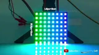 8x8 Pixel LED Screen Demo | RGB Addressable LED Matrix Mini Display Test