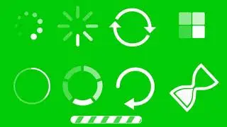 Green Screen Loading icon | Free all Loading icon | Please Wait Icon Green screen | Abdullah YT Tech