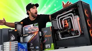 $6000 EPIC Corsair 5000D RTX 3080 + i9 Water Cooled PC Build