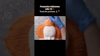 You'll float too🎈🎃 #halloween2023 #halloweendecor #halloween #pennywise #cakedecorating #cakedesign