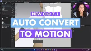 New CLO 7.1 | How to use the Auto Covert to Motion in Clo3D