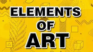 Elements Of Art Easy Step By Step | Line, Shape, Form, Color, Value, Space, Texture | Art Tutorials