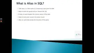 What is table alias in database?