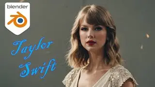 3D Modeling TAYLOR SWIFT in Blender...