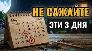 Посевной календарь на МАЙ 2026. Не сажайте в эти дни — урожая не будет!