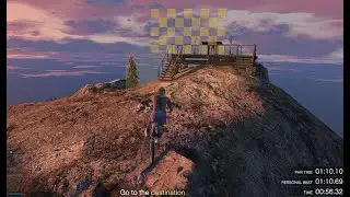 Using BMX on Chilliad time trial  (57.320) | GTA Online