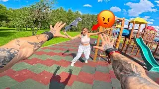 ESCAPING ANGRY GIRLFRIEND! 🤬 (Action POV)
