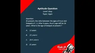 Aptitude Preparation || Ages