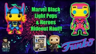 Marvel Black Light Funko Pop | Iron Man | Thor | Heroes Hideout Haul