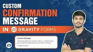 How To Configure A Custom Confirmation Message In WordPress | WordPress Tutorial
