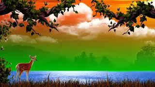 Beautiful Jungle Green Screen Video With River Green Screen Animation