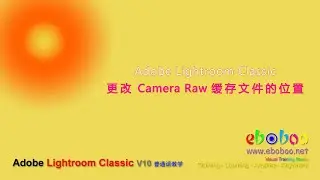 Adobe Lightroom Classic 更改 Camera Raw 缓存文件的位置 - 普通话教学