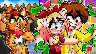 ¿Quién es mejor NOVIO? Novio Rico 🤑 vs Novio Pobre 😥 | SRGATO X FLOR MINECRAFT PERO SOMOS NOVIOS