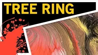 Metallic Pour Painting - Tree Ring