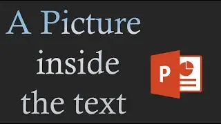 How to insert a picture inside the text on PowerPoint slide?