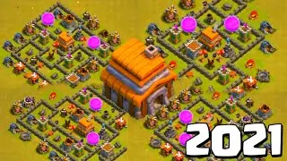 UNSTOPPABLE Town Hall 4 Base with Link | TH4 Base Design 2021 | Trophy/War base