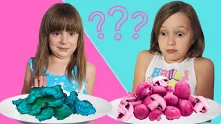 ЧЕЛЛЕНДЖ СВЕЖАЯ ЕДА против СУХОЙ! Как Это Есть? Crazy Unicorn Girls