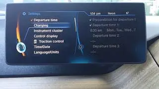 BMW i3 Charging Settings