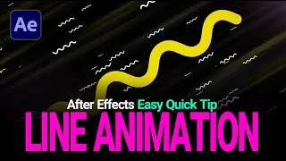 After effects : Line animation with wave warp effect