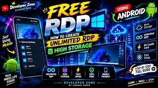 HOW TO MAKE FREE UNLIMITED RDP | USING ANDROID OR PC BOTH | FREE RDP METHOD | NOT GITHUB NEW METHOD 